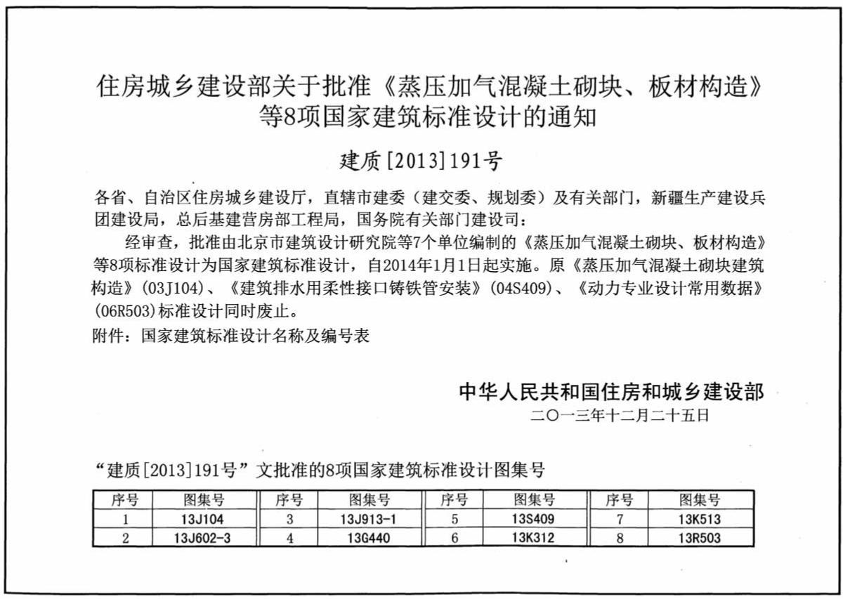 蒸压轻质加气混凝土（alc）板图集免费提供