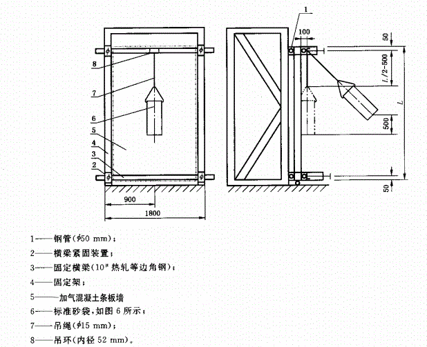 加气混凝土条板墙防撞击性能