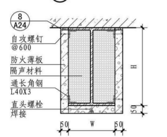 50厚alc薄板包方钢梁做法